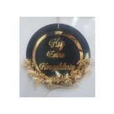 Evsay Kız Evine Hoşgeldiniz Kapı Süsü Kapı Aksesuarı 24 Cm Çap