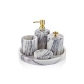 EVZA MERMER BANYO SETİ LOTUS LEYLAK