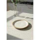 EWs Mango Agacı Pasta Tabağı & Sunum Tabağı 20 Cm Krem