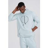 Ex-pent Erkek Açık Mavi Kapüşonlu Sweatshirt