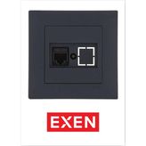 Exen Karell Füme Tekli Data Prizi Cat6 - 1 Adet