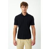 Exuma Erkek Siyah Pike Gömlek - 2XL