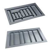 EYM Çekmece İçi Kaşıklık ve Kepçelik 2 li Set 85 x 49 cm Gri