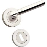 Eym Verda Nikel Inox Rozetli Kapı Kolu Oda