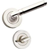 Eym Verda Nikel Inox Rozetli Kapı Kolu Wc