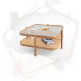 Eymense Alaska Camlı Orta Sehpa
