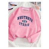 eymore WRSTBHVR 030 STUDİO BASKILI BİSİKLET YAKALI SWEATSHİRT