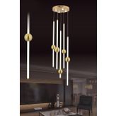 Eys 42W 5'Li Gold Sarkıt Led Avize