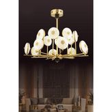 Eys 90W 3Renk 12'Li Canapus Led Avize Gold Siyah