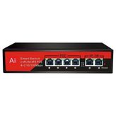 Ezcool EZ-04PSE 4 Port 4FE+2FE Megabit PoE 65 W Switch