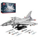 F-16 Savaş Uçağı Yapı Seti, 1337 Adet Askeri Model Kiti, 14+