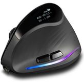 F-35C Dikey Ergonomik Bluetooth LED Ekran Mouse 4000DPI - Siyah