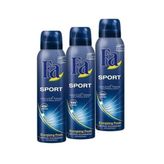 Fa Sport Deodorant Sprey, Energizing Fresh, 3'lü Set, Unisex