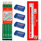 Faber Castell 1 Kurşun Kalem Silgi Seti
