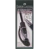 Faber-Castell 10 Adet Siyah Iğne Uç Tükenmez Kalem 0.7 mm Ergonomik Tutuş ile Konforlu Yazım