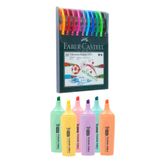 Faber Castell 10 Renk Tükenmez Kalem 1425 Mikro 6 Renk Pastel Fosforlu Mk-605 F.K