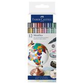 Faber Castell 12 li Metalik Markör Set