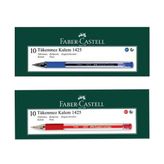 Faber Castell 1425 10 Mavi 10 Kırmızı İğne Uç Tükenmez Kalem