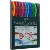 Faber-Castell 1425 Karışık 10'lu Renk Tükenmez Kalem