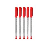 Faber Castell 1440 Kırmızı Tükenmez Kalem 5'li Set
