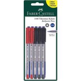 Faber-Castell 1440 Tükenmez Kalem Karışık 10 lu Blister