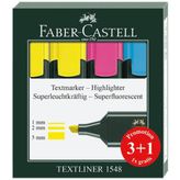 Faber-Castell 1548 Siyah Gövde 3+1 Fosforlu Kalem
