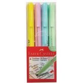 Faber Castell 38 Pastel Renkler 4'lü Poşet Fosforlu Kalem