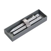 Faber-Castell 5087131270 Versatil ve Tükenmez Kalem Grip 2011 Hediye Set Gümüş