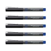 Faber Castell 5405 0.5 mm İğne Uçlu Mavi 5'li Roller Kalem