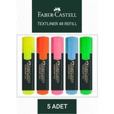 Faber Castell 5786097 Textliner 4 Metalik Renk Fosforlu Kalem Seti