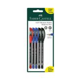 Faber Castell 5'li Tükenmez Kalem Seti,2 Siyah,2 Mavi,1 Kırmızı Kalem İçerir