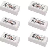Faber Castell 7086/6 6'lı Beyaz Silgi