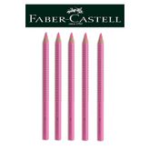 Faber-Castell Ahşap Gövdeli Pembe Renk Fosforlu Kalem 5'li Set