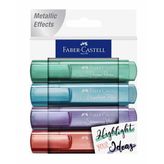 Faber Castell BRKT00237 Metalik 4'lü Fosforlu Kalem