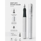 Faber Castell Dolma Kalem Grip 2011 M Uç Silver