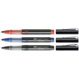 Faber-Castell Faber Castell Faber-Castell Iğne Uçlu Roller Kalem 0,5 Mavi Siyah Kırmızı 3 Adet