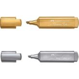 Faber-Castell Faber Castell Fosforlu Kalem Metalik 2'li Altın/gümüş Altın - Gümüş