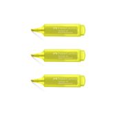 Faber Castell Faber-castell Fosforlu Kalem Şeffaf Gövde Sarı (3 Adet)