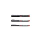 Faber Castell Faber-castell Iğne Uçlu Roller Kalem 0.5 Mm Kırmızı 3 Adet