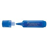 Faber Castell Fosforlu Kalem 1546 Şeffaf Gövde Mavi - 10 Adet