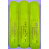Faber-Castell Fosforlu Kalem-3 Adet Şeffaf Gövde Foforlu Kalem.