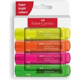 faber-castell fosforlu kalem 4 renk şeffaf gövde 5030254644000 - Yok