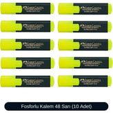 Faber-Castell Fosforlu Kalem 48 Serisi Sarı Renk 10 Adet Doldurulabilir Kalem Seti