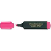Faber-Castell Fosforlu Kalem Pembe 1 Adet 5-2-1 mm Uç Genişliği Düz Renk Vurgulayıcı Kalem