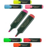 FABER-CASTELL Fosforlu Kalem Pembe Kırmızı İşaret Kalem 1548 Texliner Tüm Renkler 2 Adet