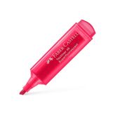 Faber Castell Fosforlu Kalem, Şeffaf Gövde, Kırmızı, 3 Çizgi Genişliği (5-2-1 mm)