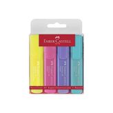 Faber-Castell Fosforlu Kalem Seti 4 Pastel Renk 4 Parça Ölçülerle Kullanıma Hazır (154610)