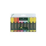 Faber Castell Fosforlu Kalem Seti, 8 Renk, Yeniden Doldurulabilir, Karışık
