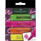 Faber-Castell Fosforlu Kalem Textliner Şeffaf G Genz 4 Lü 46 - Renkli - 1 - düz