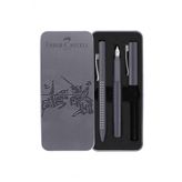 Faber Castell Grip 2010 Dapple Gray Dolma Kalem ve Tükenmez Kalem Seti